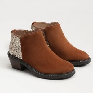 Sam Ederman Pryce Kids Brown Suede Ankle Boots Size 13